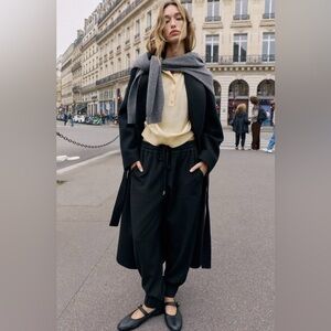 Zara mid-rise cuffed hem pants